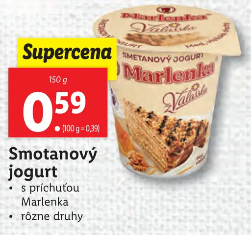 Marlena Smotanový jogurt