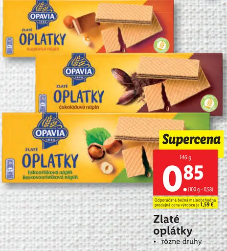 Opavia Zlaté oplátky