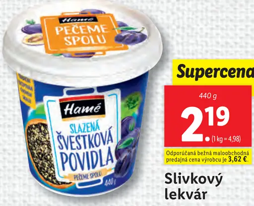 Hamé slivkový lekvár