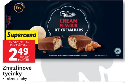 Gelatelli zmrzlinové tyčinky