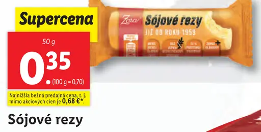 Zora sójové rezy