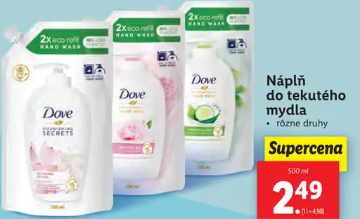 Dove Náplň do tekutého mydla