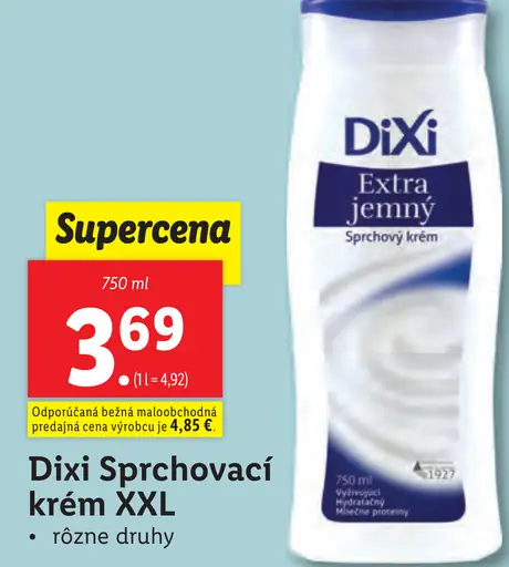 Dixi Sprchovací krém XXL
