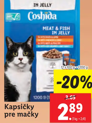 Coshida Kapsičky pre mačky