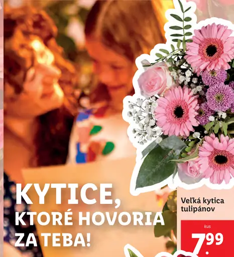 Veľká kytica tulipánov