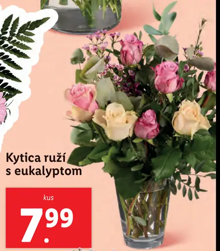 Kytica ruží s eukalyptom