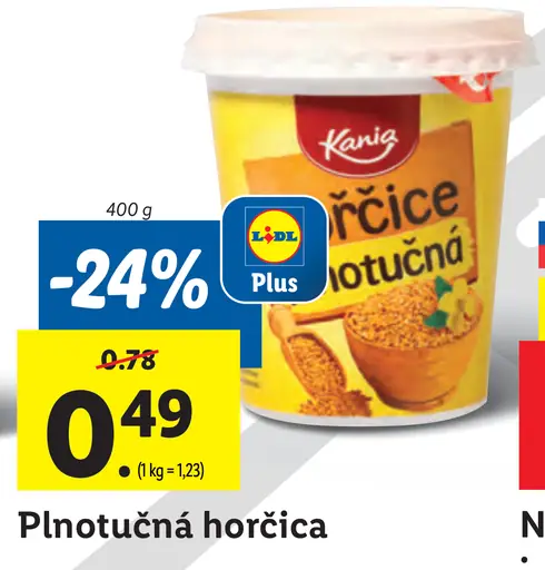 Kania Plnotučná horčica