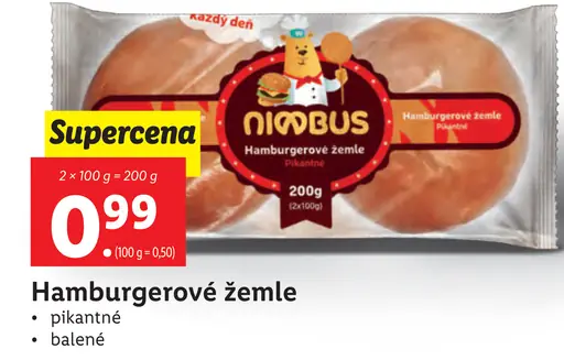 Nimbus Hamburgerové žemle