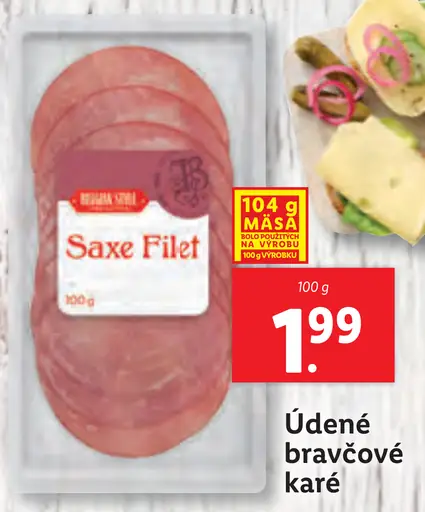Saxe Filet údené bravčové karé