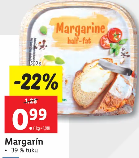 Margarine half-fat