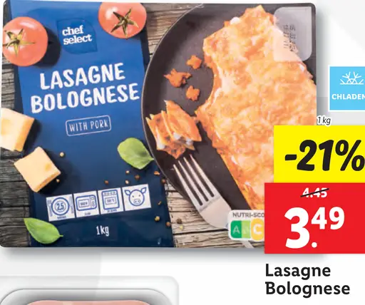 Chef Select lasagne Bolognese