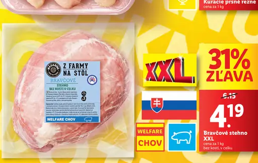 Bravčové stehno XXL