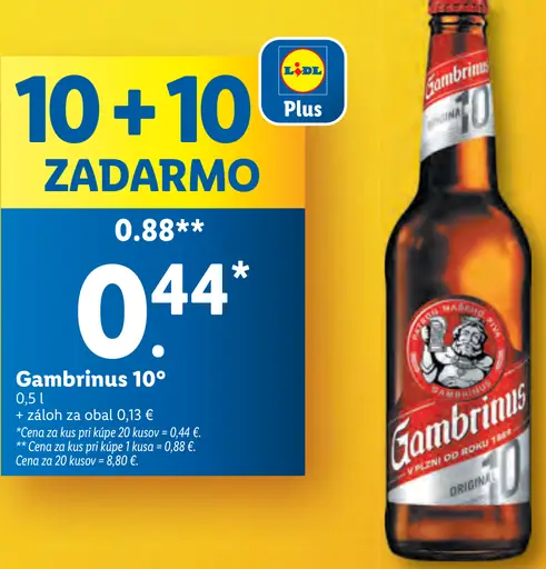 Gambrinus plechovka
