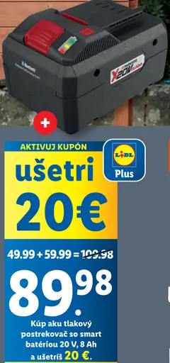 Parkside Aku tlakový čistič 20 V