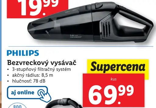 Philips Bezvreckový vysávač