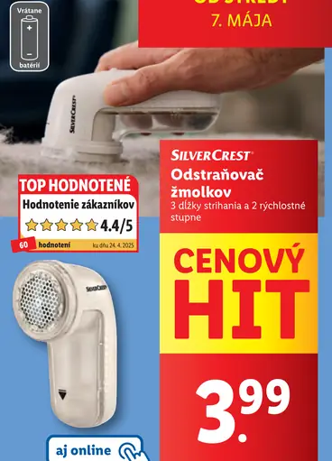 SilverCrest Odstraňovač žmolkov