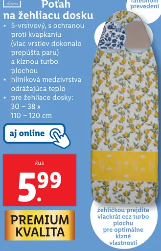 LIVARNO Poťah na žehliacu dosku