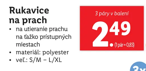 Rukavice na prach