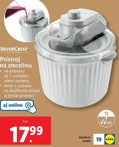 SilverCrest Prístroj na zmrzlinu