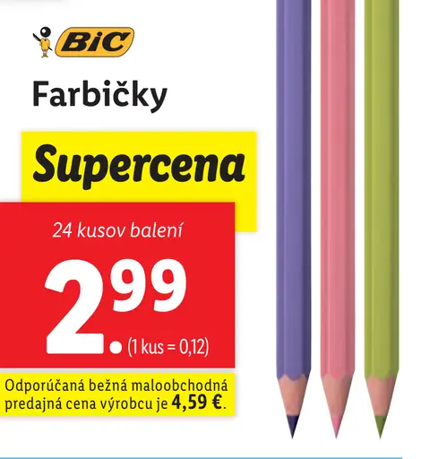 BIC Farbičky