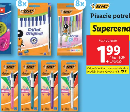BIC písacie potreby
