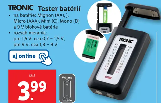 Tronic Tester batérií