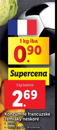 Konzumné francúzske zemiaky neskoré
