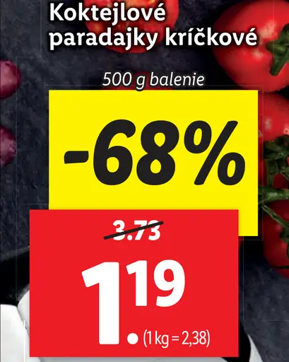 Paradajky koktejlové strapcové