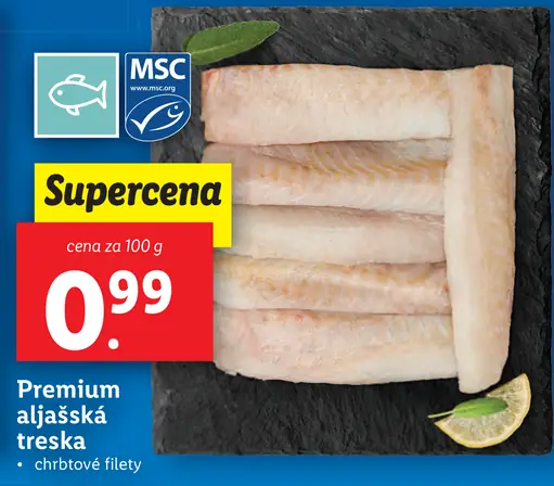 Premium aljašská treska