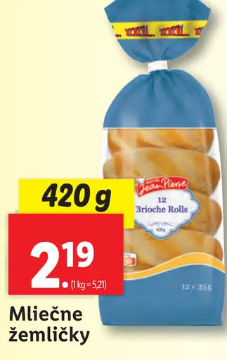 Brioche Mliečne žemličky