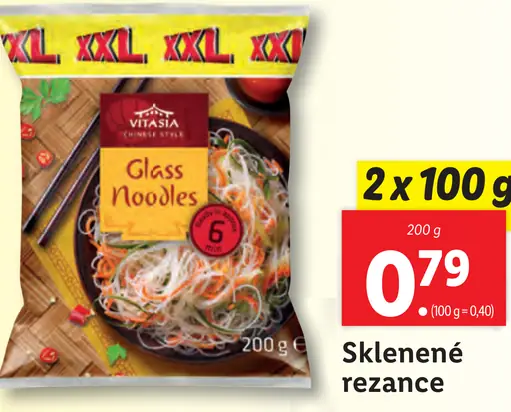Vitasia Sklenené rezance