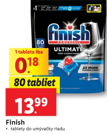 Finish Tablety do umývačky riadu
