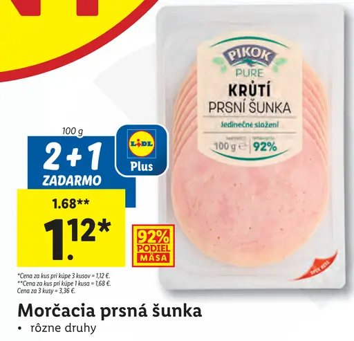 Pikok Morčacia prsná šunka