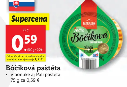 Tatrakon Bôčiková paštéta