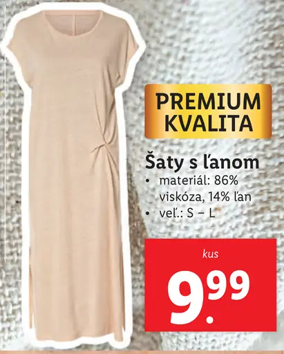 Šaty s ľanom