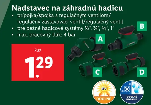 Nadstavec na záhradnú hadicu