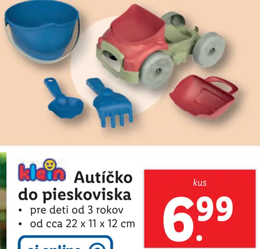 Klein Autíčko do pieskoviska