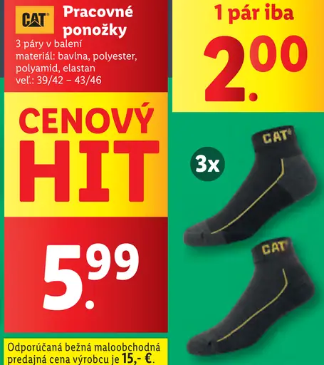 CAT Pánske pracovné ponožky