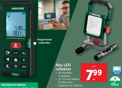 Parkside Aku LED reflektor