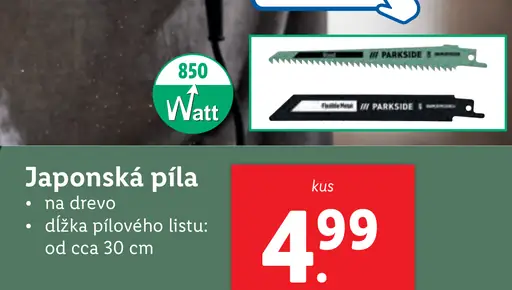 Parkside Japonská píla