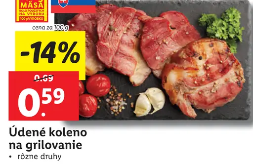 Údené koleno na grilovanie