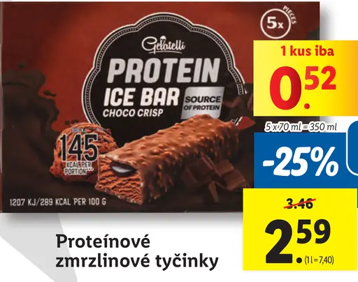 Gelatelli Proteínové zmrzlinové tyčinky