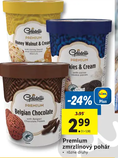 Gelatelli Premium zmrzlinový pohár