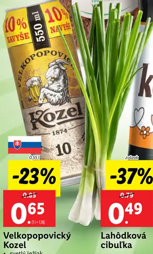 Velkopopovický Kozel plechovka