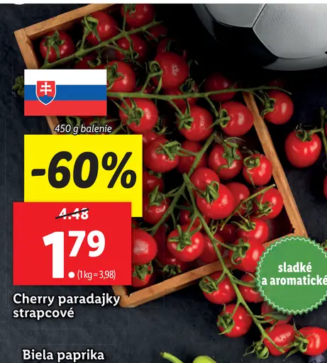 Paradajky cherry strapcové