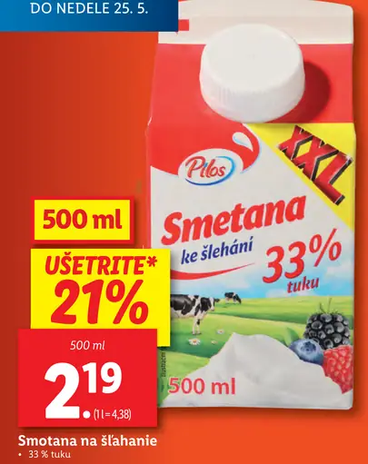 Pilos Smetana na šľahanie