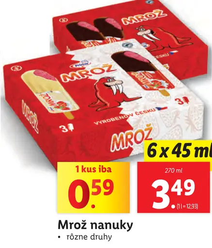 Mrož nanuky