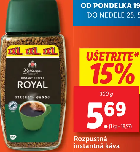 Bellarom Royal instantná káva