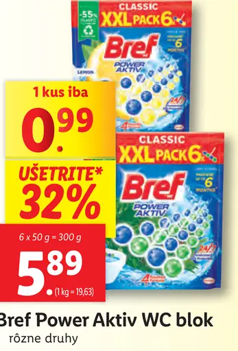 Bref Power Aktiv WC blok