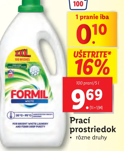 Formil prací prostriedok